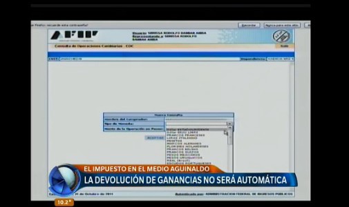 La devolución de Ganancias no será automática