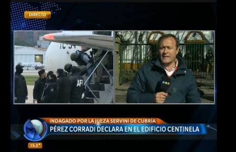 Pérez Corradi declara en el edificio Centinela