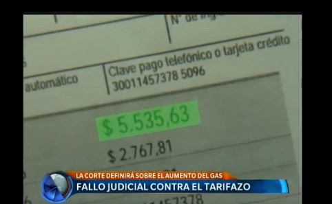 Juez señaló que deben "retrotraer" subas en facturas de gas y "devolver" lo que se cobró de más