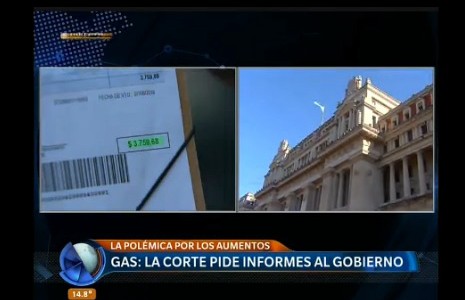 La Corte le pidió informes al Gobierno por el aumento del gas
