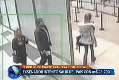 Ex senador dijo que desconocía que no podía salir del país con 30 mil dólares