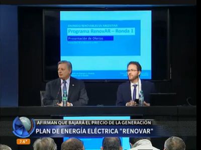 Lanzan el plan "Renovar" para producir energías sustentables