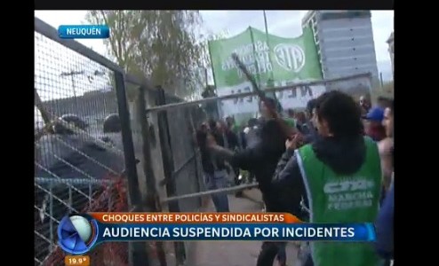 Neuquén: suspendieron la audiencia del gas por incidentes