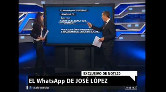 Cuál era el contenido de los celulares que le secuestraron a López