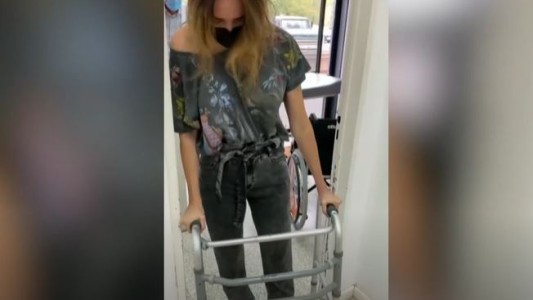 Vero Lozano volvió a caminar, a tres meses de su accidente en Aspen