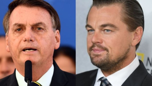 Bolsonaro cruzó a DiCaprio y le pidió que "mantenga la boca cerrada" sobre la deforestación de la Amazonia