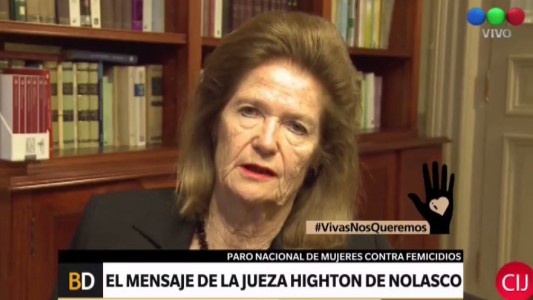 Highton de Nolasco: "Quiero exhortar a los jueces a que piensen con perspectiva de género"