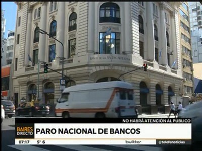 Comenzó el paro bancario y habrá movilizaciones