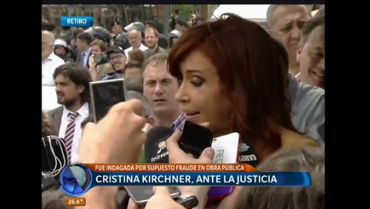 Cristina Fernández ante el juez Ecolini: "Presentamos un escrito pidiendo la nulidad"