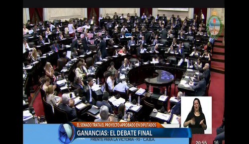Ganancias: la oposición en el Senado busca aprobar el dictamen