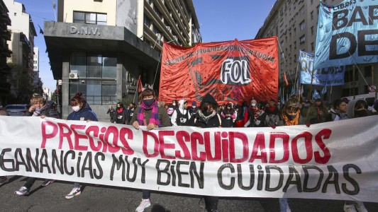 Otro día de cortes: marcha contra "abusivos aumentos de precios" en alimentos