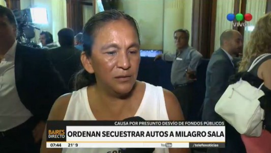 Ordenan secuestrar vehículos de Milagro Sala y su familia