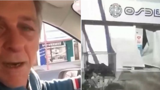 "Papá murió": chocó contra la oficina de la prepaga