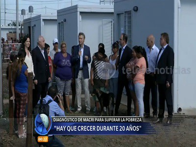 Macri: "hay que crecer 20 años seguidos para terminar con la pobreza"