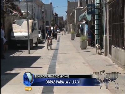 Inauguraron obras de urbanización en la Villa 31