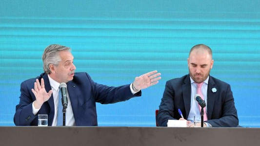 Alberto Fernández y Martín Guzmán presentaron el proyecto de renta inesperada