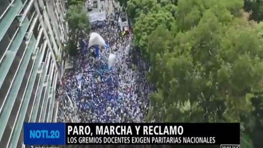 Paro docente, marcha y reclamo