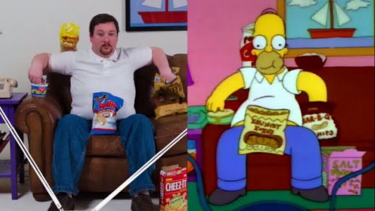#EsViral: furor en las redes por el imitador de Homero Simpson