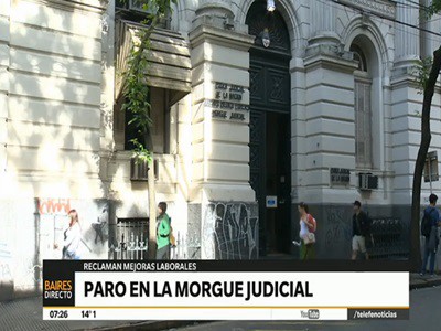 Paro en la morgue judicial