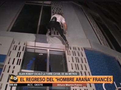 El regreso del "hombre araña" francés