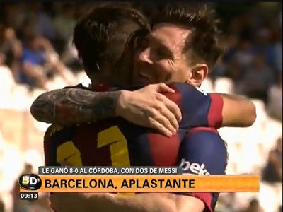Barcelona aplastó a Córdoba 8 a 0