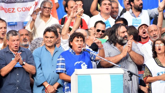 Marcha conjunta de las dos CTA, sin paro