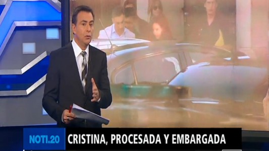 Cristina, procesada y embargada