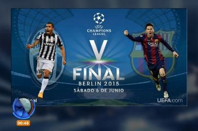 Tevez vs. Messi en el afiche de la final de la Champions