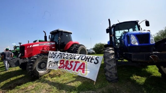 El campo anunció un paro para este miércoles