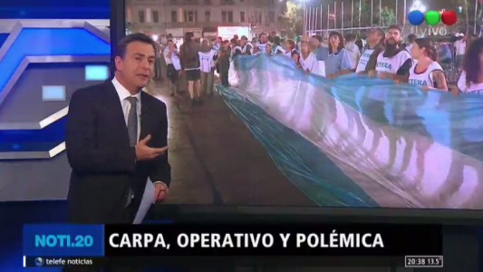 Carpa, operativo y polémica
