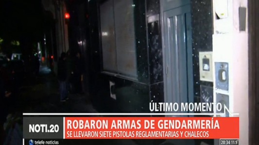 Robaron armas de Gendarmería