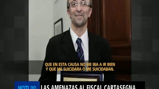 Las amenazas al fiscal Cartasegna