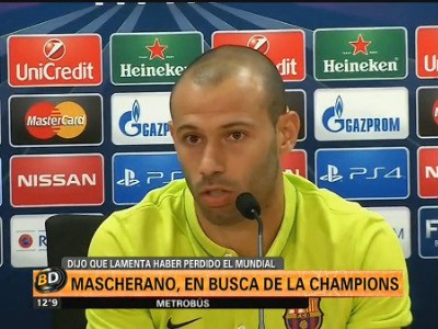Mascherano: "lo peor es perder un mundial"
