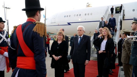 El presidente de Italia llegó a la Argentina para reunirse con Mauricio Macri