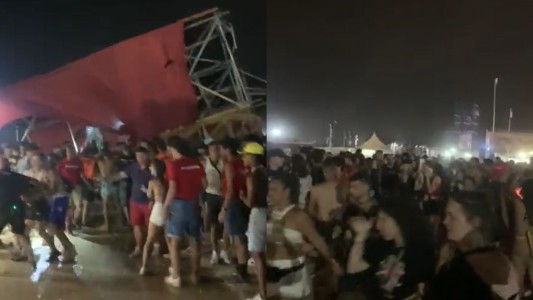 Una tormenta volcó un escenario durante un festival de música en España: dejó un muerto y 17 heridos