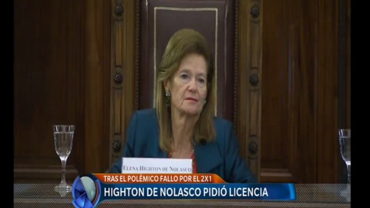 Highton de Nolasco pidió licencia como jueza de la Corte Suprema
