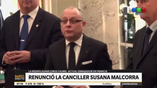 Renunció Susana Malcorra: la reemplazará Jorge Faurie
