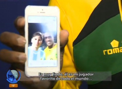 Hablamos con el jugador jamaiquino que se sacó una "selfie" con Messi