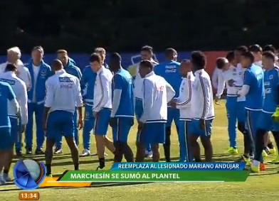 Marchesín se sumó al plantel de Argentina y Colombia sufre varias bajas