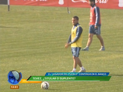 Tevez: ¿titular o suplente?