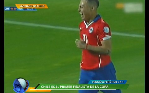 Chile es el primer finalista: venció a Perú 2 a 1