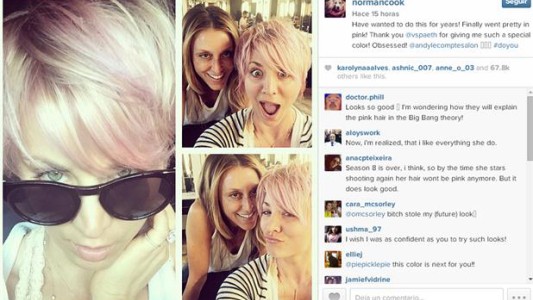 El cambio de look de Kaley Cuoco: su nuevo color de pelo