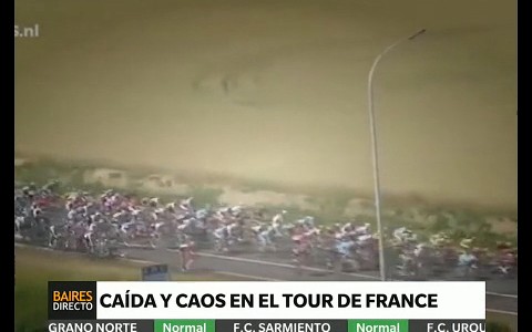 Caída y caos en el Tour de France