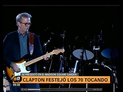 Eric Clapton cumplió 70 años y los celebró en el Madison Square Garden