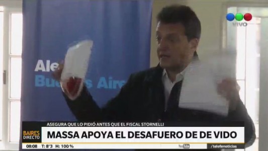 Massa apuesta a lograr "el desafuero de De Vido"
