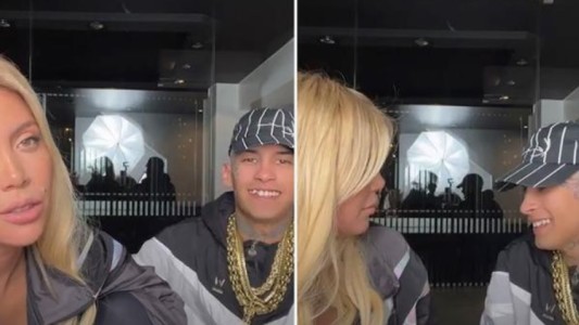 Wanda Nara compartió un vivo con L-Gante y se refirió a los rumores de embarazo