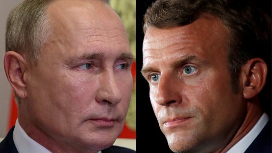 "No queremos una guerra mundial": Macron le reclamó a Putin frenar los ataques a Ucrania