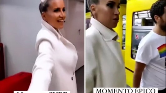 "Momento épico": Florencia Peña mostró su primer viaje en subte tras 25 años