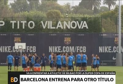 Barcelona se entrena para otra copa