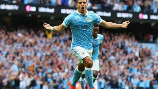 El "Kun" Agüero marcó un gol en la victoria de Manchester City